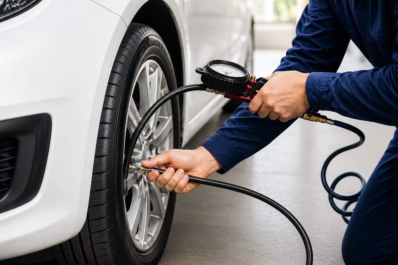 Professional tire inflation tools for outdoor driving