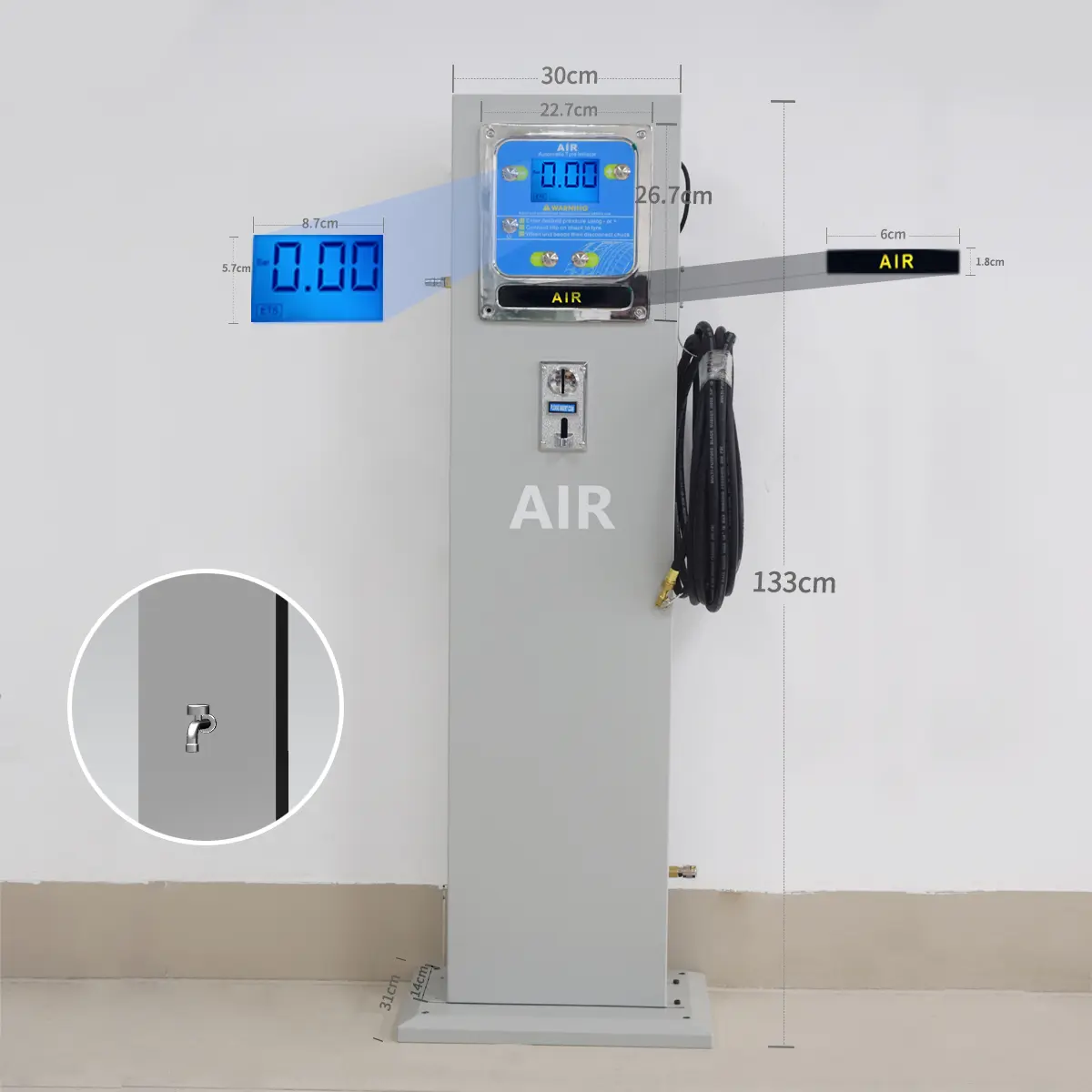 SEAPENG DP-Q08 High-Speed Vertical Tire Inflator - Image 2