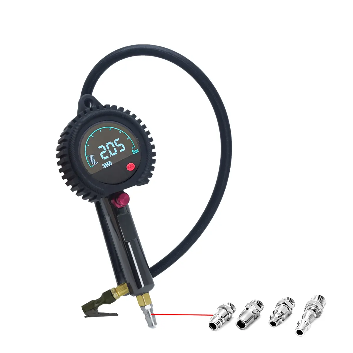 SEAPENG TB-801 Rechargeable Digital Tire Inflator Gauge, 5-230 PSI - Image 4