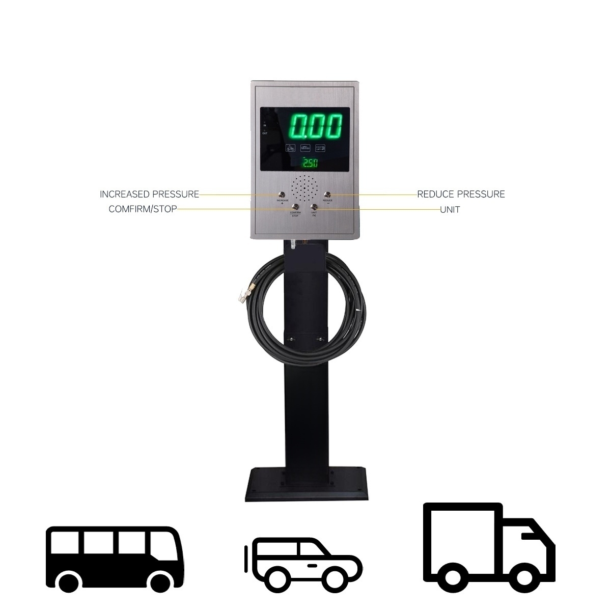 SEAPENG DP-Q01L Automatic Vertical Tire Inflator for Garages & Tire Shops