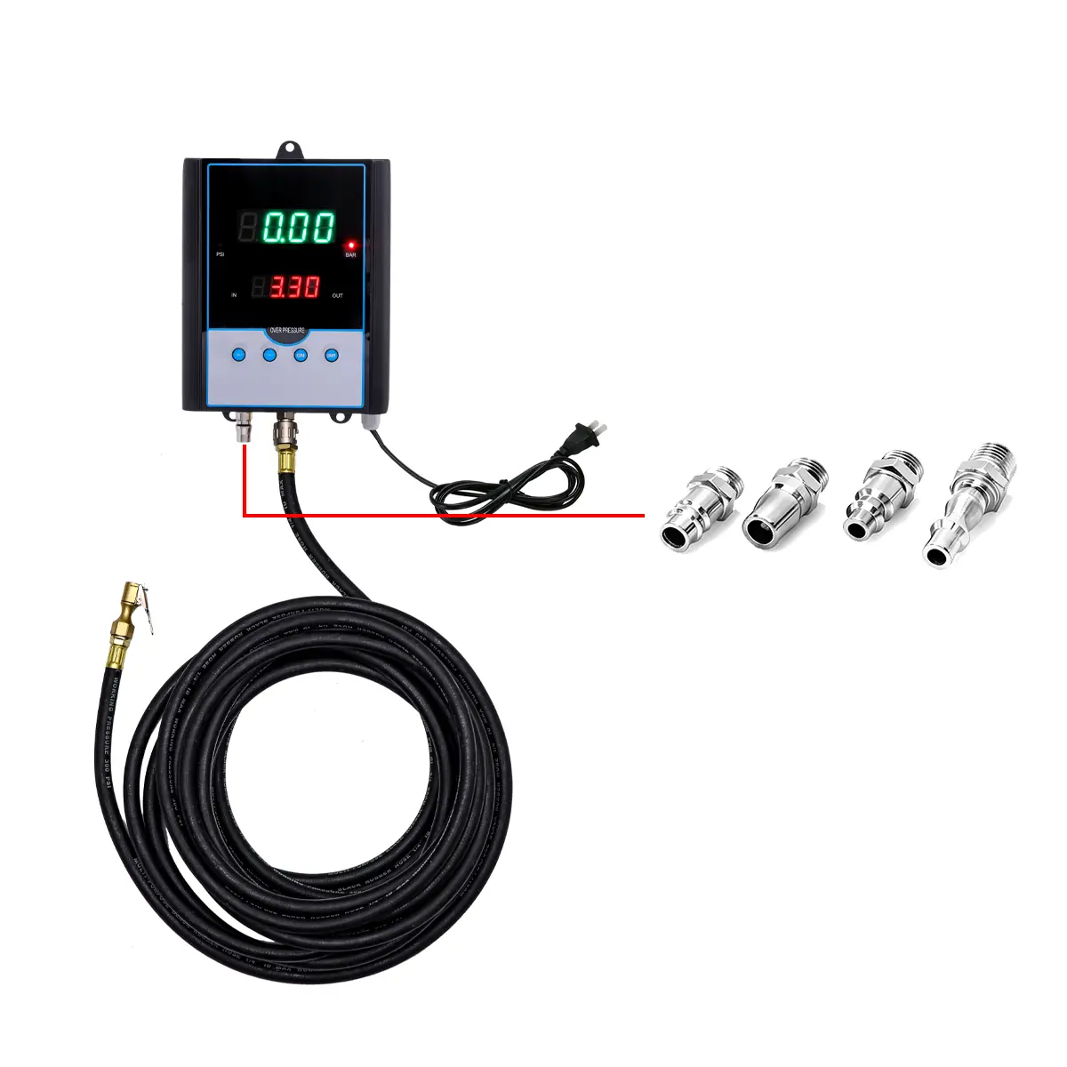 DP-Q03 automatic tire inflator with LED screen
