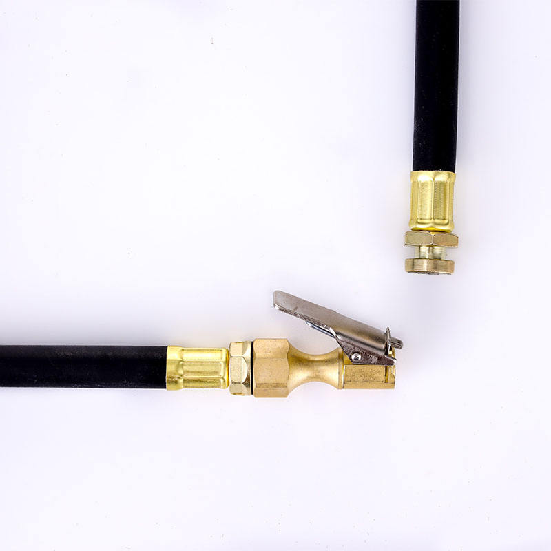 SEAPENG 520mm Soft Flexible High Pressure Tire Inflation Hose with Lock-On Air Chuck Clamp Hand Tool Rubber Silicone - Image 2