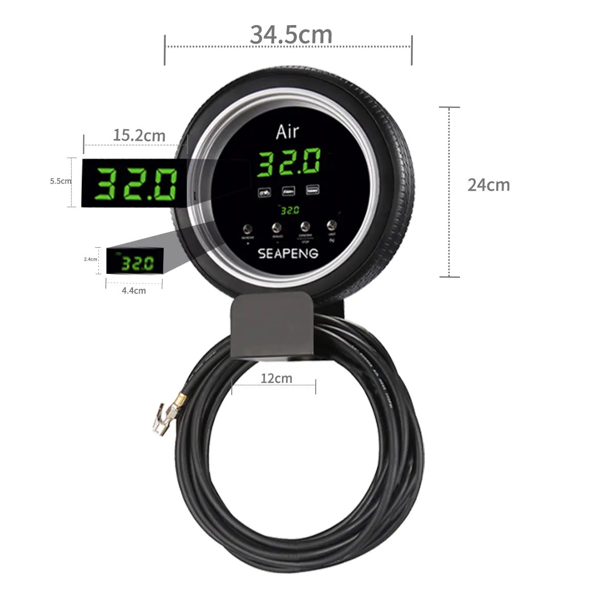 SEAPENG DP-Q02 Professional Automatic Tire Inflator - Image 2