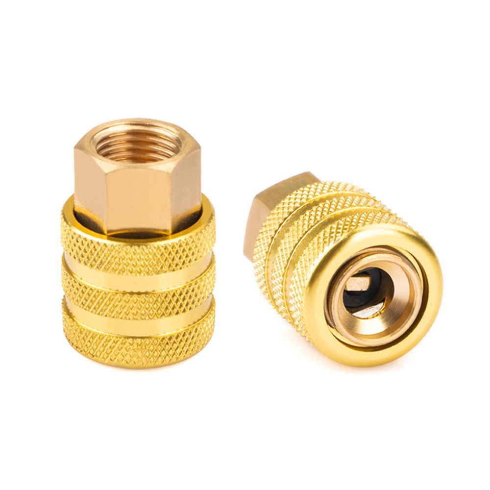 SEAPENG High Quality OEM Brass Heavy Duty Tire Chuck Lock-on Car Air Chuck with Hose Barb Tire Repair Tools